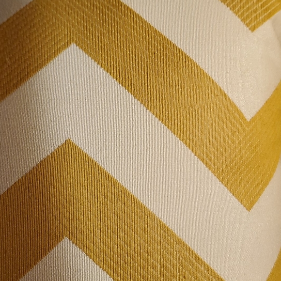 Chevron Mustard Yellow 2 Accent pillows - Picture 5 of 6